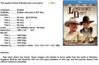 Lonesome Dove 1 - 4 (Western 1989) 720p BrRips